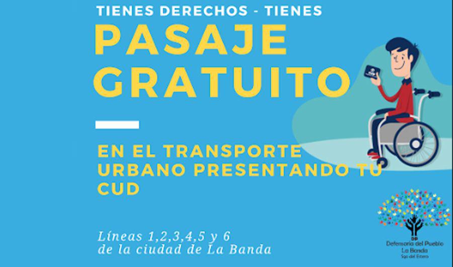 Las personas con discapacidad viajaraacuten gratis en las liacuteneas urbanas de La Banda