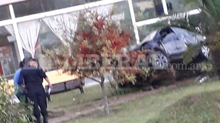 VIDEO  Esquivoacute un perro y se incrustoacute en la terminal de Tintina