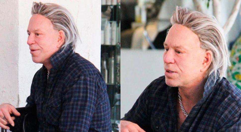 Una vez maacutes Mickey Rourke irreconocible tras una cirugiacutea