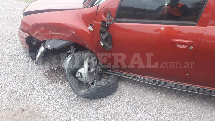 Ruta 34- violento choque entre camionetas casi termina en tragedia