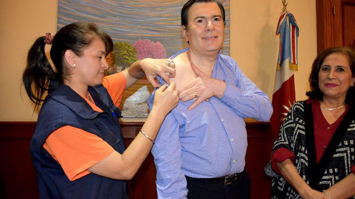 Zamora se sumoacute al lanzamiento de la campantildea antigripal 2019