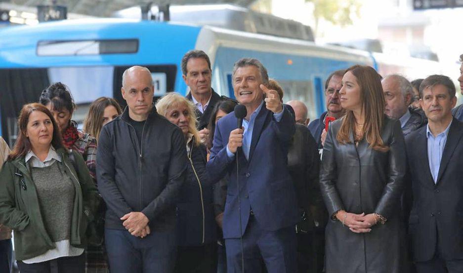 Estuvo acompañado por María Eugenia Vidal Guillermo Dietrich y Horacio Rodríguez Larreta