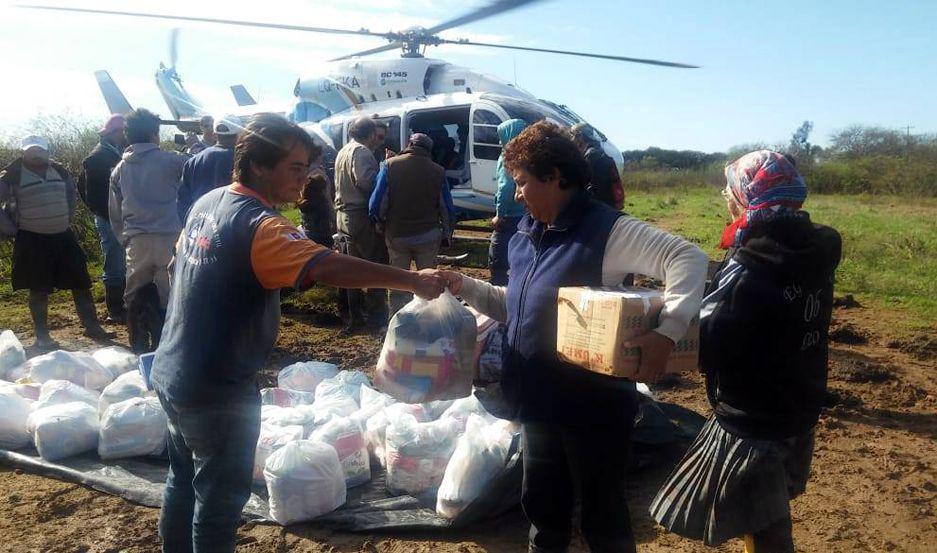 Defensa Civil rescatoacute y ayudoacute a los afectados por las inundaciones