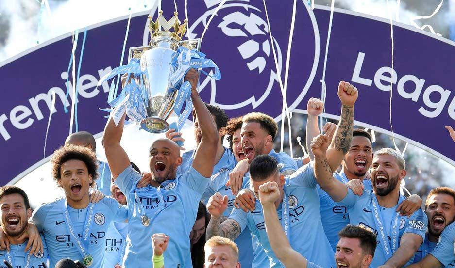 VIDEO Aguumlero marcoacute y el City se coronoacute bicampeoacuten en Inglaterra