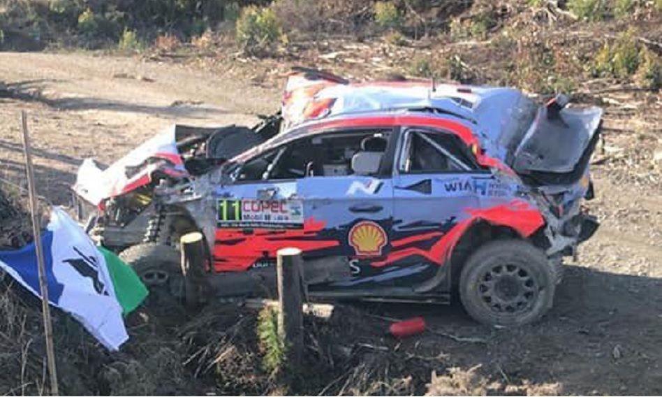 El tremendo accidente del liacuteder del Rally Mundial