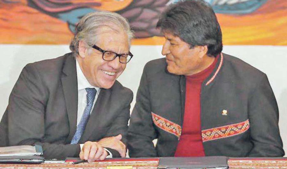 El secretario general de la OEA respaldoacute reeleccioacuten de Evo en Bolivia y despertoacute la ira de la oposicioacuten