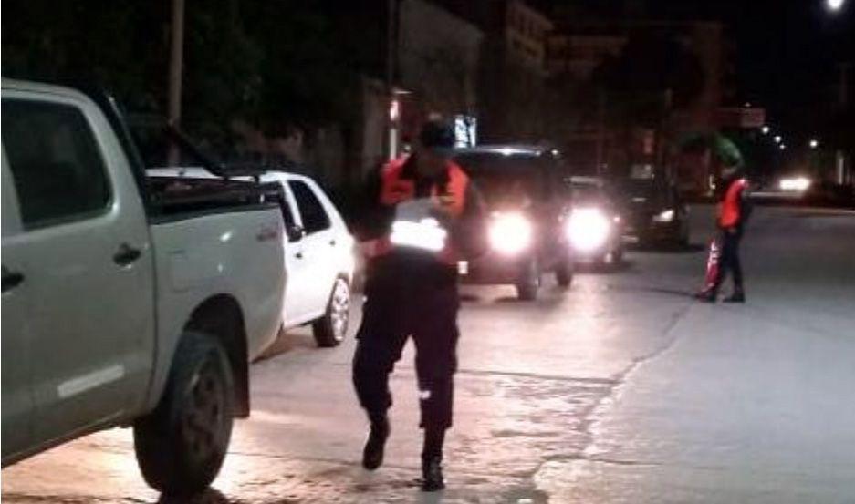 Detenido por agredir y amenazar policiacuteas en un control vehicular