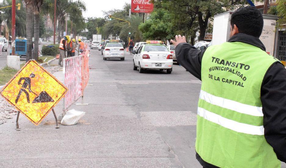 Se realizan cortes de traacutensito por la obra de la avenida Belgrano Norte