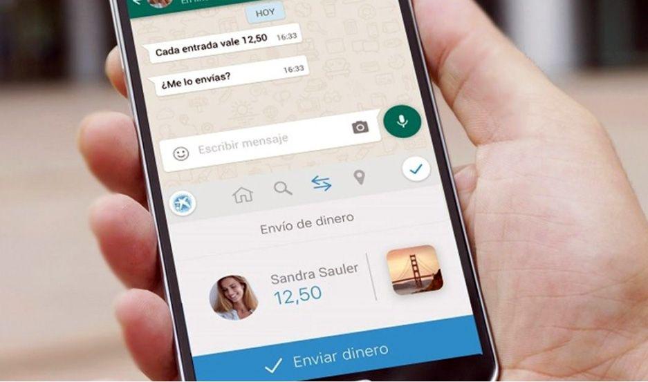 Enviar dinero por WhatsApp sin pagar comisioacuten ahora tambieacuten en Argentina