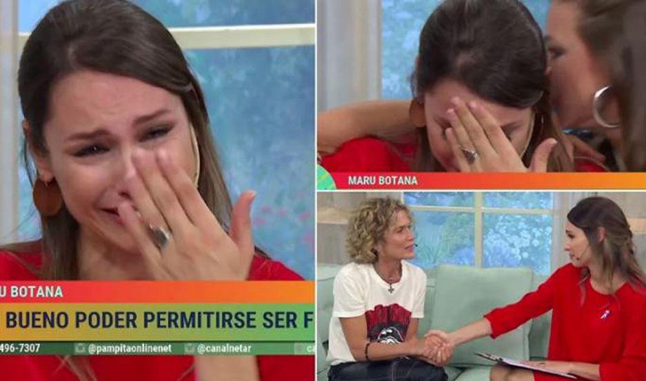 Pampita quebroacute en llanto al hablar con Maru Botana sobre la peacuterdida de sus hijos