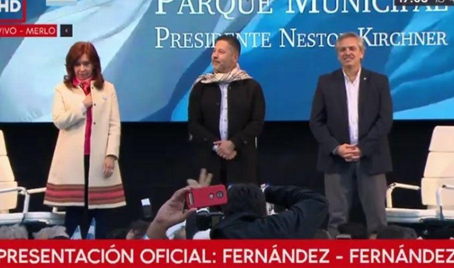 CFK y Alberto Fern�ndez se mostraron juntos por primera vez