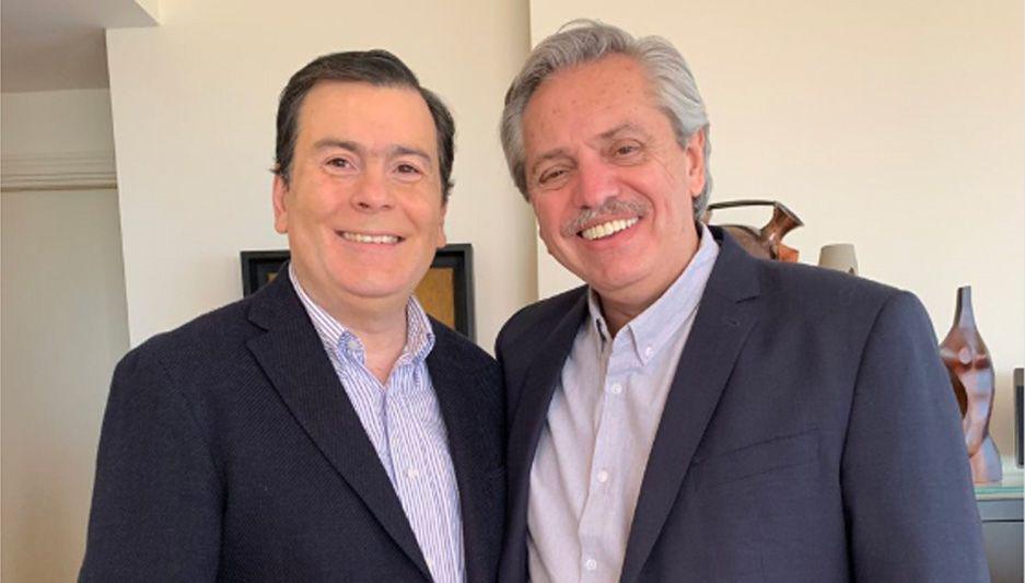 El gobernador Zamora se reunioacute con Alberto Fernaacutendez