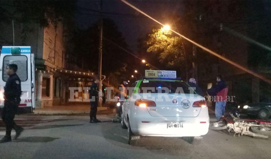 Motociclista resultoacute herido tras fuerte choque en pleno centro