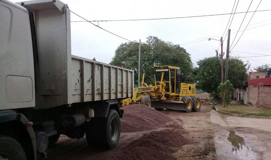 El municipio capitalino concretoacute tareas de mantenimiento en las calles de distintos barrios