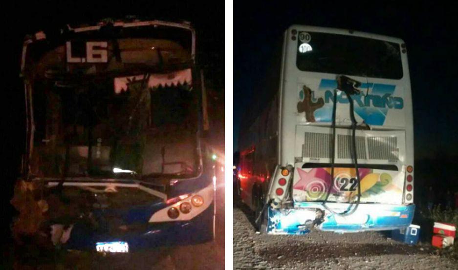 28 pasajeros fueron asistidos tras colisioacuten de colectivos