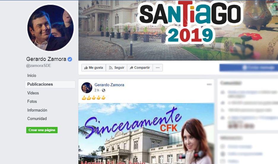 Zamora destacoacute en sus redes el anuncio de la visita de Cristina