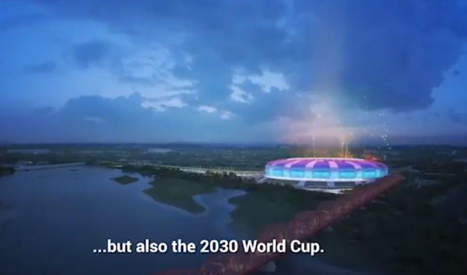 La AFA y un video en el que presenta al Estadio Uacutenico de Santiago como el maacutes moderno