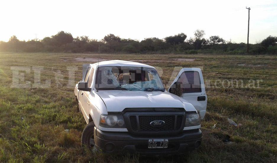 Se registroacute violento vuelco de una camioneta en Ruta 34