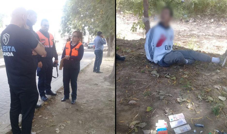 Alerta Banda logroacute capturar a un arrebatador