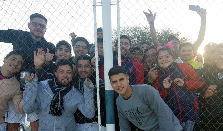 Exequiel Palacios volvioacute a Sumampa durante el fin de semana