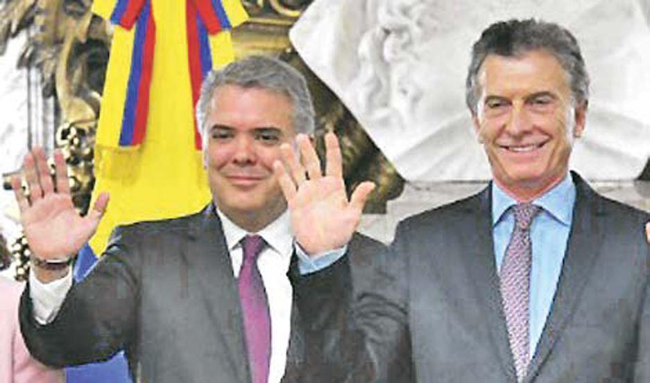 Macri firmoacute acuerdos bilaterales con el presidente de Colombia