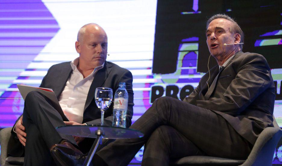 Elogios mutuos en la primera aparicioacuten de Macri y Pichetto