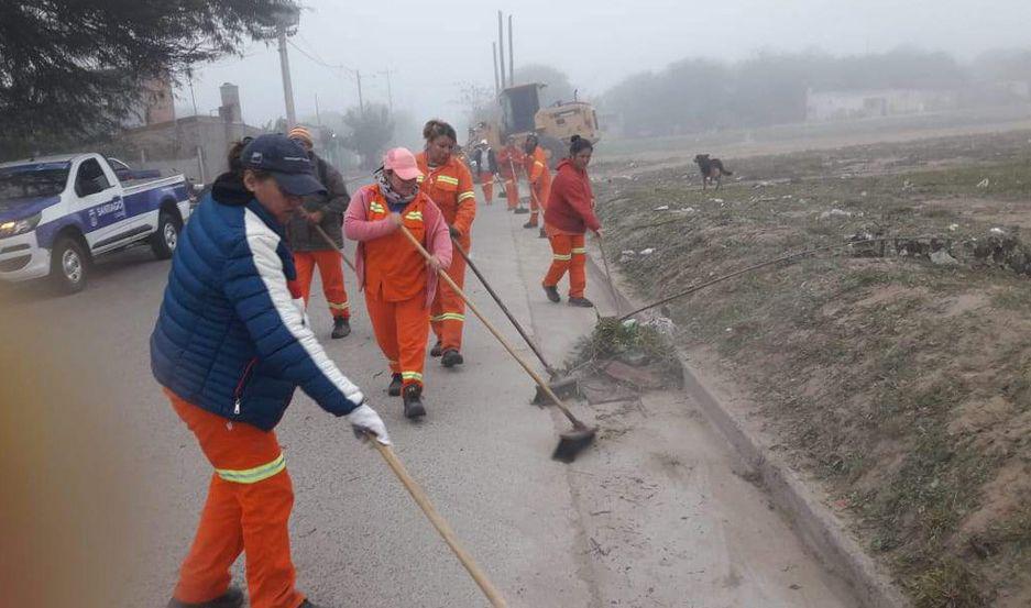 Realizaron operativos de limpieza en dos barrios