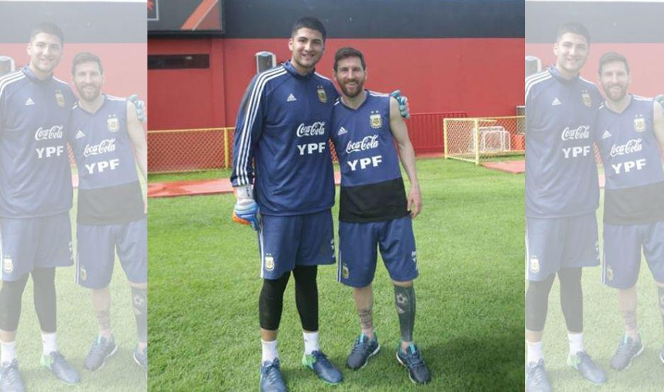 Franco Herrera el santiagueño que entrena con Messi en Brasil