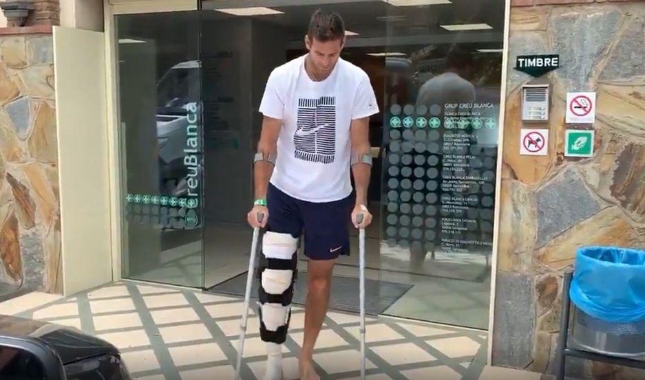 VIDEO Del Potro recibioacute el alta y empieza la recuperacioacuten