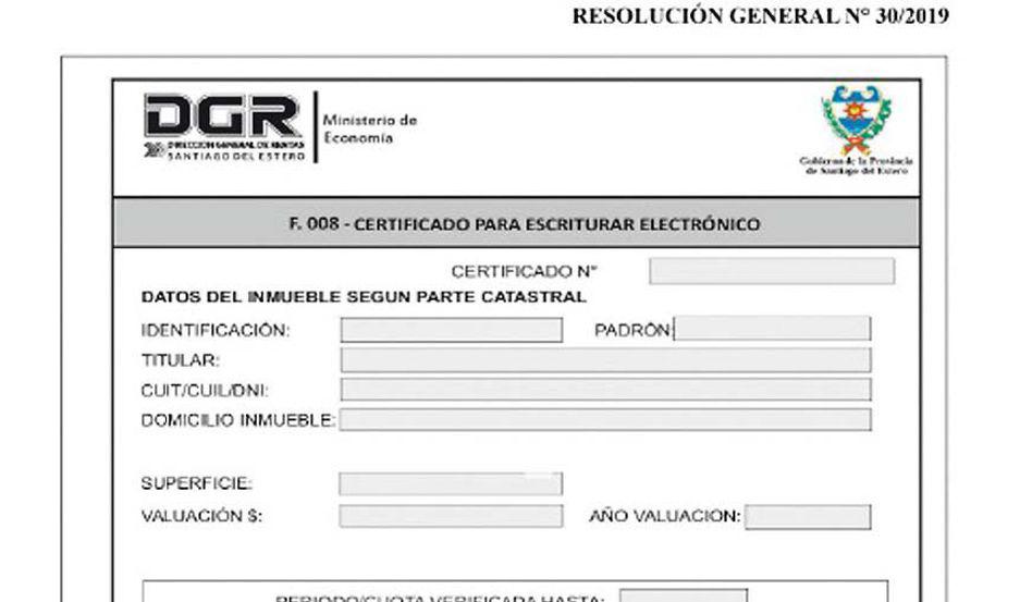 Rige desde hoy el certificado electroacutenico para operaciones inmobiliarias en Santiago