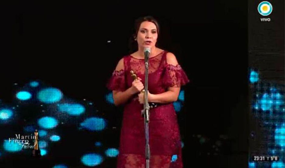 VIDEO  Gisella Filas ganoacute el Martiacuten Fierro a la mejor conduccioacuten