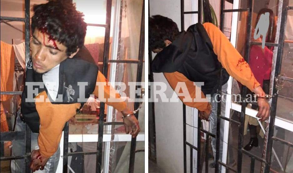 Sumampa- ingresoacute a robar en una casa y quedoacute atrapado en las rejas