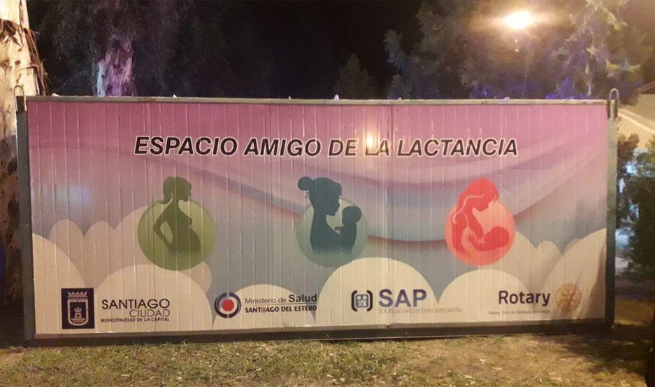 Espacio amigos de la lactancia instaloacute una carpa en la Feria Artesanal