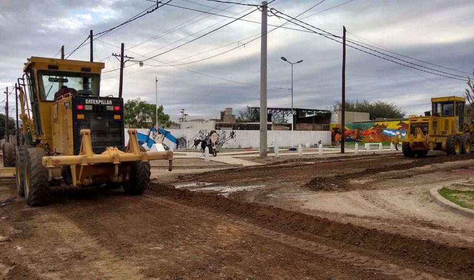 Continuacutean los operativos para el mejoramiento de calles