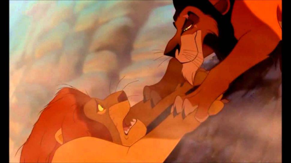 Un gato recrea una escena de la peliacutecula El Rey Leoacuten