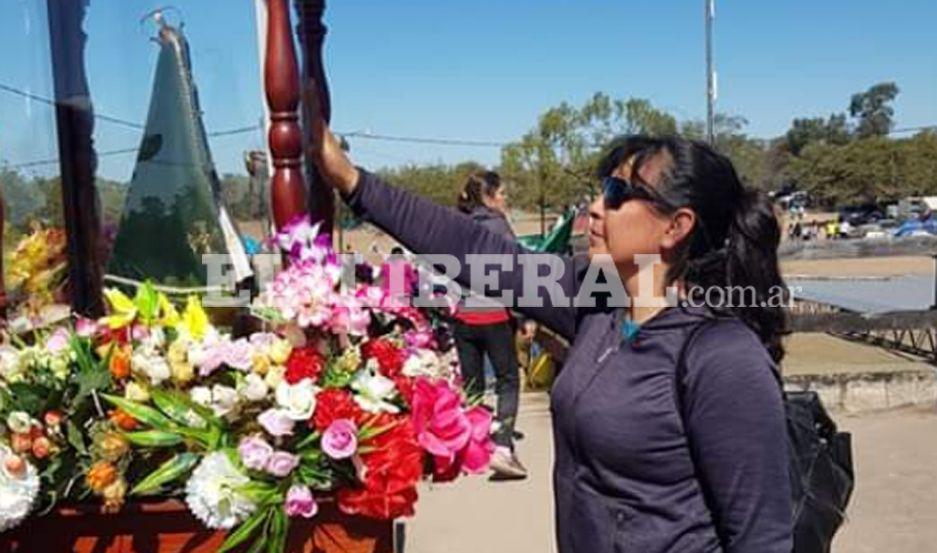 Como es una tradición miles de peregrinos llegan a Huachana para darle gracias a la Virgen