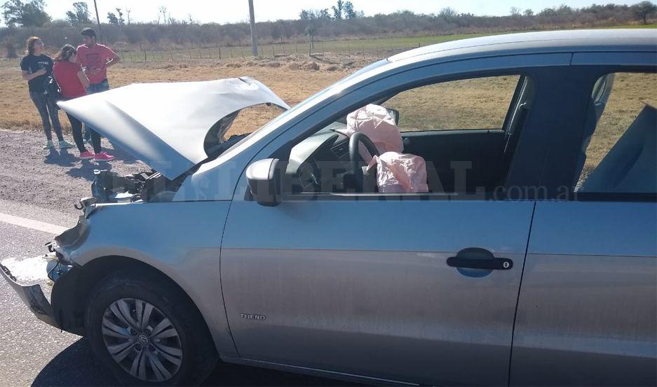 El airbag salvó a la mujer que no sufrió herida alguna