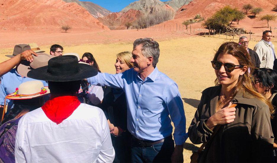 El presidente Macri estuvo en la ceremonia de la Pachamama