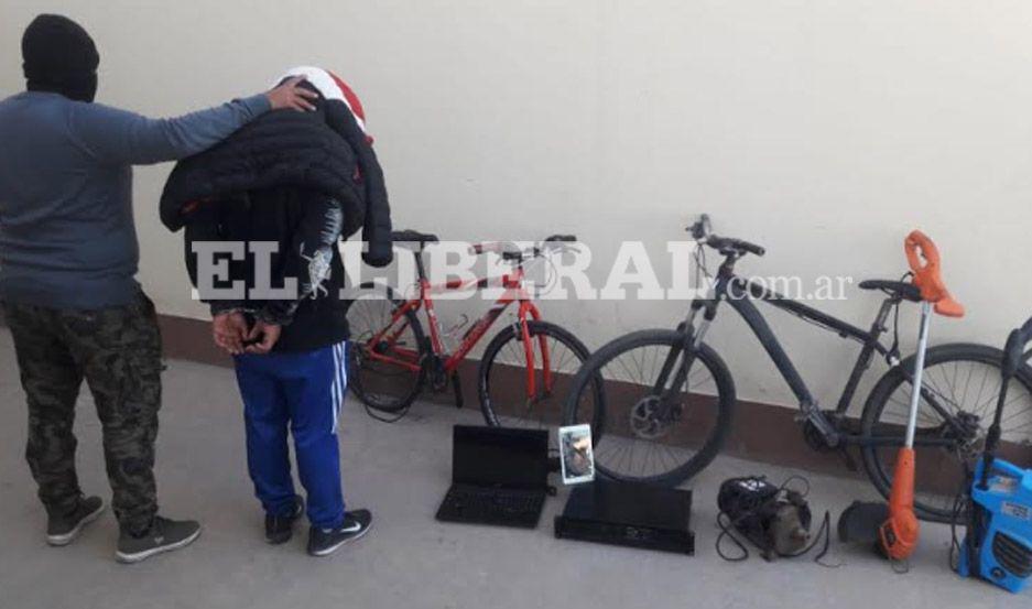 El sospechoso fue apresado en su domicilio en un operativo realizado por la Sección Robos y Hurtos de la Comisaría Comunitaria N 51