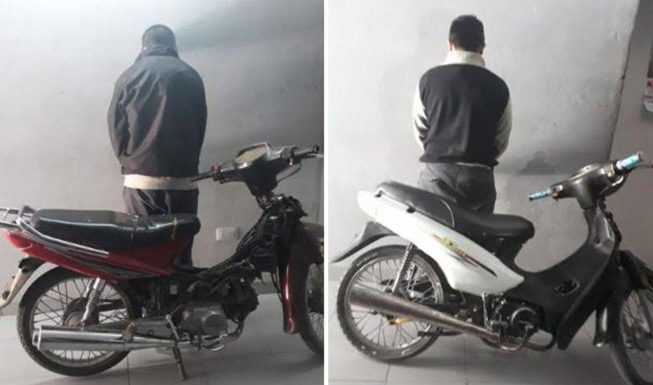 Apresan a dos delincuentes y recuperan motos robadas