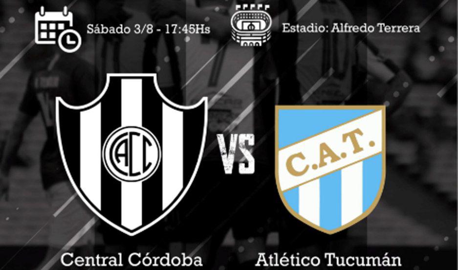Central Coacuterdoba vs Atleacutetico Tucumaacuten- iquestdoacutende ver el partido