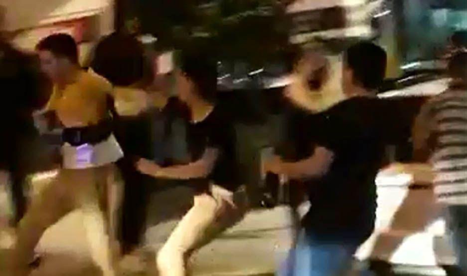 Los violentos incidentes se registraron en inmediaciones de un boliche de Las Termas