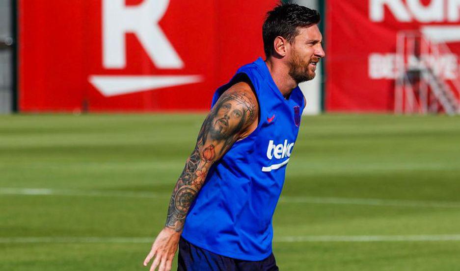 VIDEO  Messi se recupera en el gimnasio