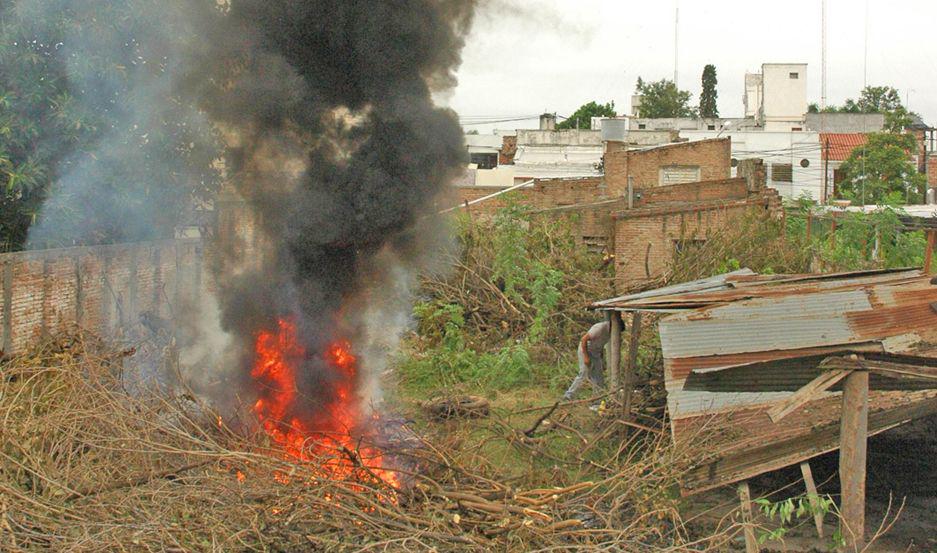 Solicitan a los vecinos no quemar basura ni  pastizales para evitar incendios de magnitud