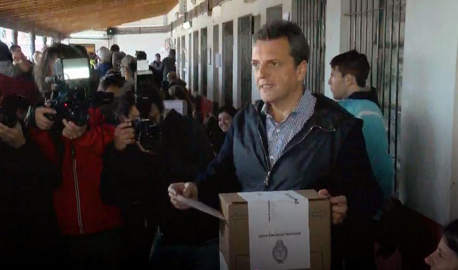 Sergio Massa- Vayan a votar tranquilos y con esperanza