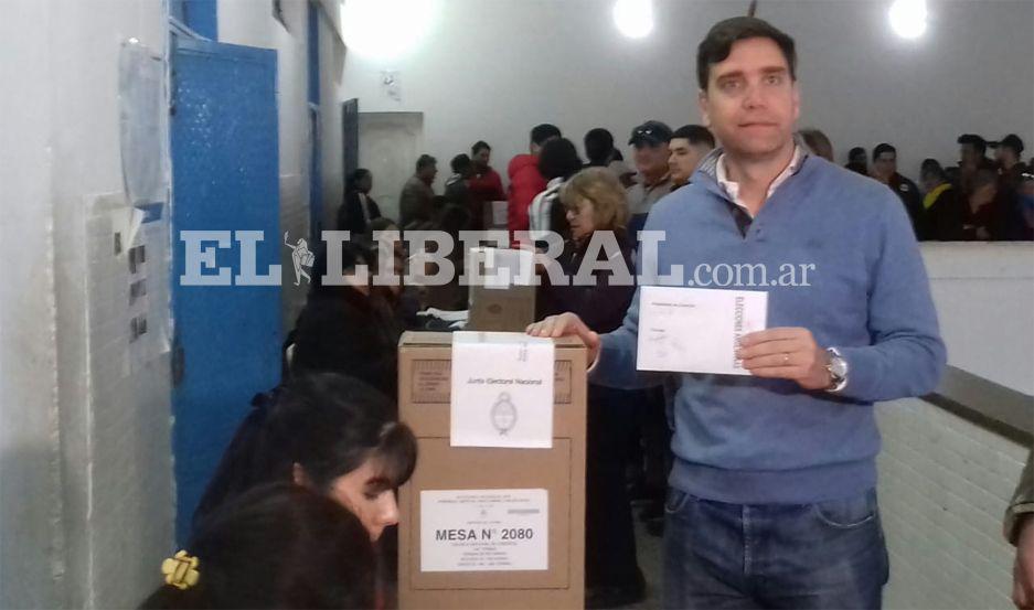 El intendente de Las Termas Jorge Mukdise emitioacute su voto