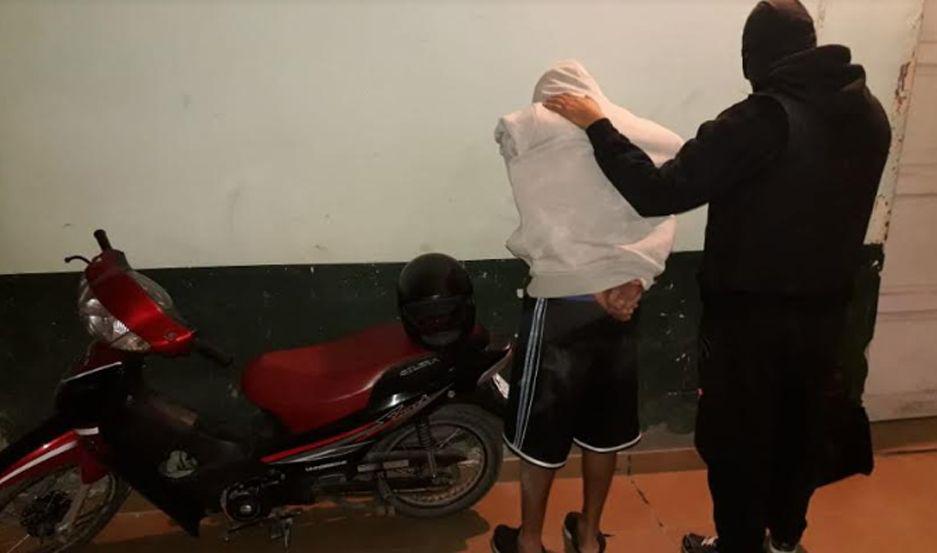 Las Termas- motochorro fue registrado por las caacutemaras de seguridad y fue preso