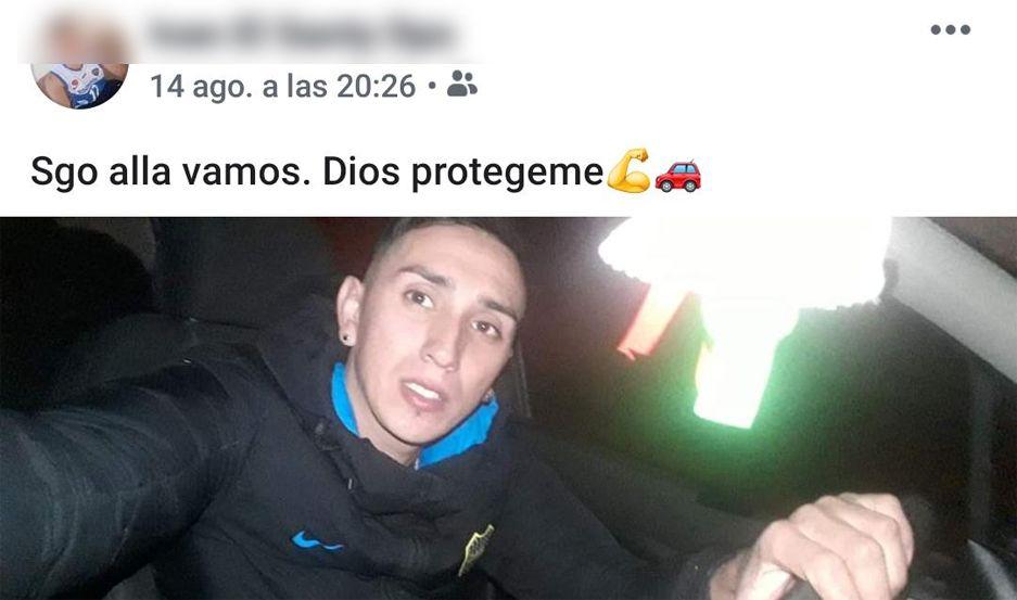 Santiago allaacute voy Dios protegeme- el uacuteltimo mensaje del joven que murioacute en un vuelco