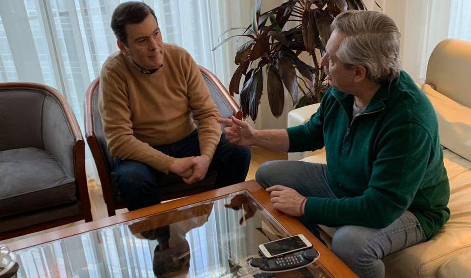 El gobernador Zamora se reunioacute con Alberto Fernaacutendez- iquestde queacute hablaron