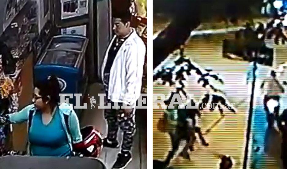 VIDEO  Ladroacuten siguioacute a una joven con su pequentildea hija y las tiroacute de la moto para robaacutersela